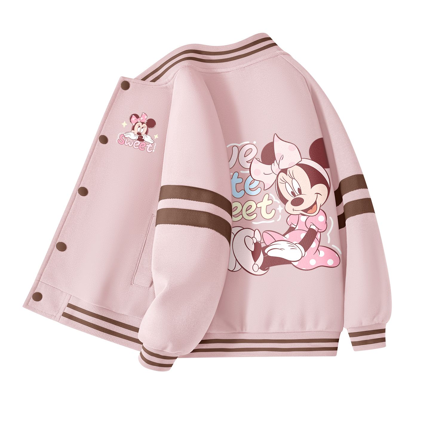 (Pre School) Disney Kids' Baseball Jacket - Trendy Fall Colorblock Design for Children YJP2509121733