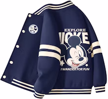 (Pre School) Disney Kids' Colorblock Baseball Jacket - Trendy Autumn Fashion Top. YJP2509121702 (Pre School) Disney Kids' Colorblock Baseball Jacket - Trendy Autumn Fashion Top. YJP2509121702