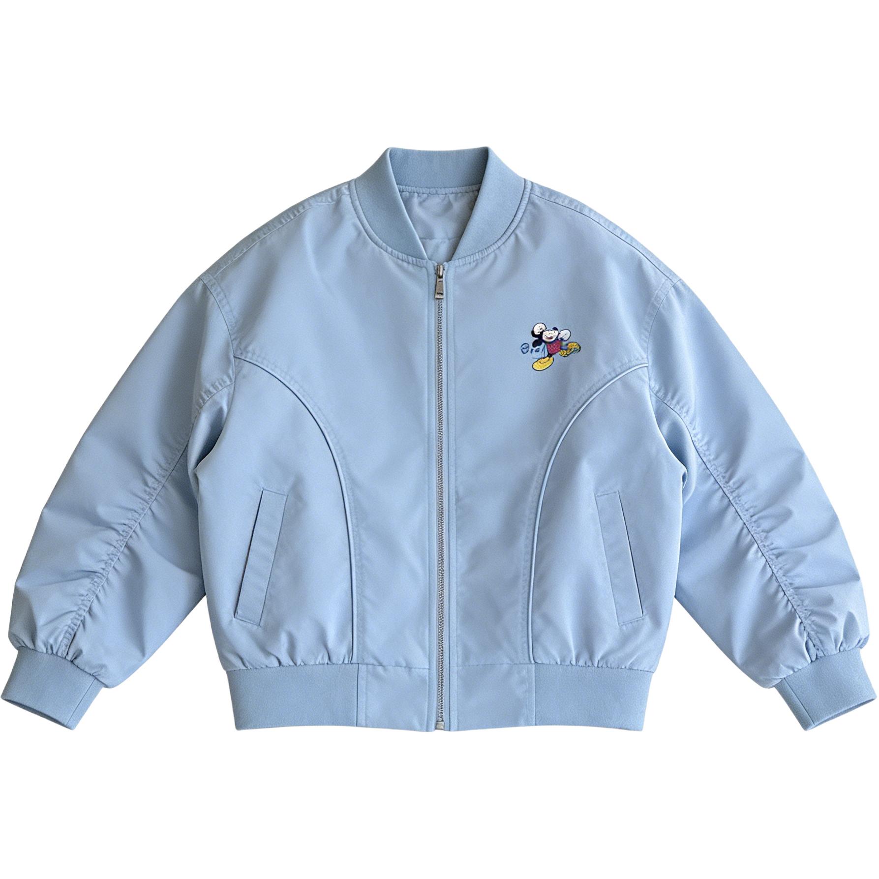(Pre School) Disney Kids Baseball Jacket 2026 Lightweight Windproof Breathable Durable Spring/Fall ASK66007