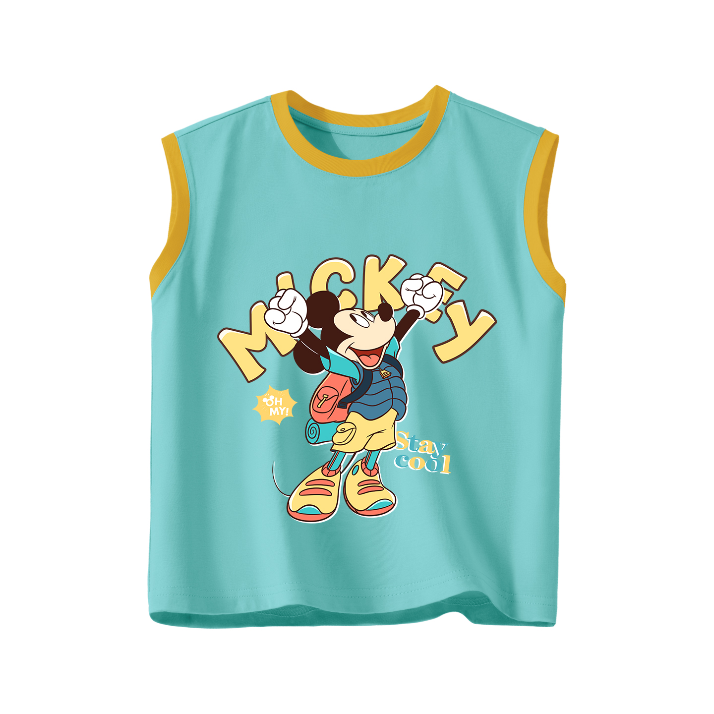 (Pre School) Disney Kids Summer Sleeveless Vest - Boys & Girls Stylish Tank Top Tee. ZT2603181815