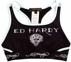 (Pre School) Ed Hardy Kids Black Slim-Fit Sleeveless Tank Top with Letter Graphic Print EDHS4032 (Pre School) Ed Hardy Kids Black Slim-Fit Sleeveless Tank Top with Letter Graphic Print EDHS4032
