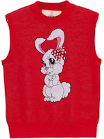 (Pre School) Ed Hardy Kids Rabbit Print Knit Vest Neon Pink E1PAK167 (Pre School) Ed Hardy Kids Rabbit Print Knit Vest Neon Pink E1PAK167