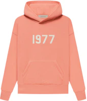 (Pre School) Fear of God Essentials FW22 Kids Hoodie Coral Red Logo Print Pullover FOG-FW22-421 (Pre School) Fear of God Essentials FW22 Kids Hoodie Coral Red Logo Print Pullover FOG-FW22-421