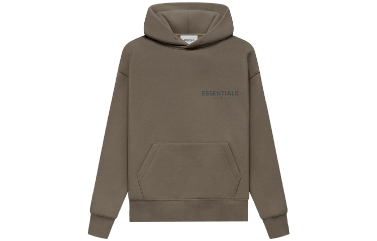 (Pre School) Fear of God Essentials Kids FW21 Harvest Brown Logo Pullover Hoodie FOG-FW21-054