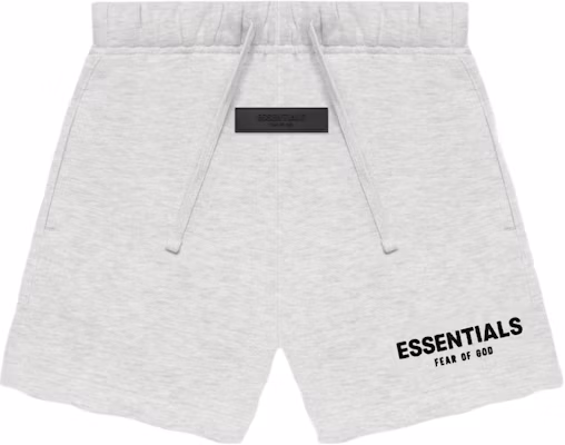 (Pre School) Fear of God Essentials SS22 Light Oatmeal Kids Shorts - Logo Flocked Drawstring. FOG-SS22-922 Buy (Pre School) Fear of God Essentials SS22 Light Oatmeal Kids Shorts - Logo Flocked Drawstring. FOG-SS22-922
