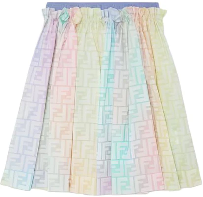 (Fre School) Rok Midi Anak FENDI Multicolor FF Monogram Colorblock JFE083ALOEF1JDD Buy (Fre School) Rok Midi Anak FENDI Multicolor FF Monogram Colorblock JFE083ALOEF1JDD