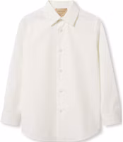 (Pre School) GUCCI Kids Long Sleeve White Shirt - Solid Color, Square Collar Casual Design. 784985-XWA1O-9072 (Pre School) GUCCI Kids Long Sleeve White Shirt - Solid Color, Square Collar Casual Design. 784985-XWA1O-9072
