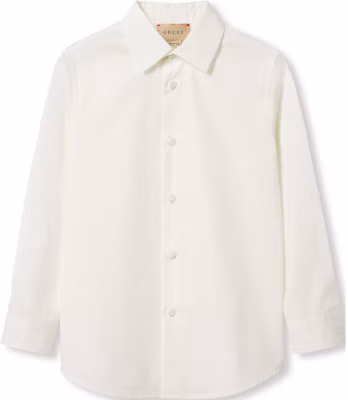(学前)GUCCI 儿童长袖白衬衫 - 纯色方领休闲款式 784985-XWA1O-9072 Buy (学前)GUCCI 儿童长袖白衬衫 - 纯色方领休闲款式 784985-XWA1O-9072