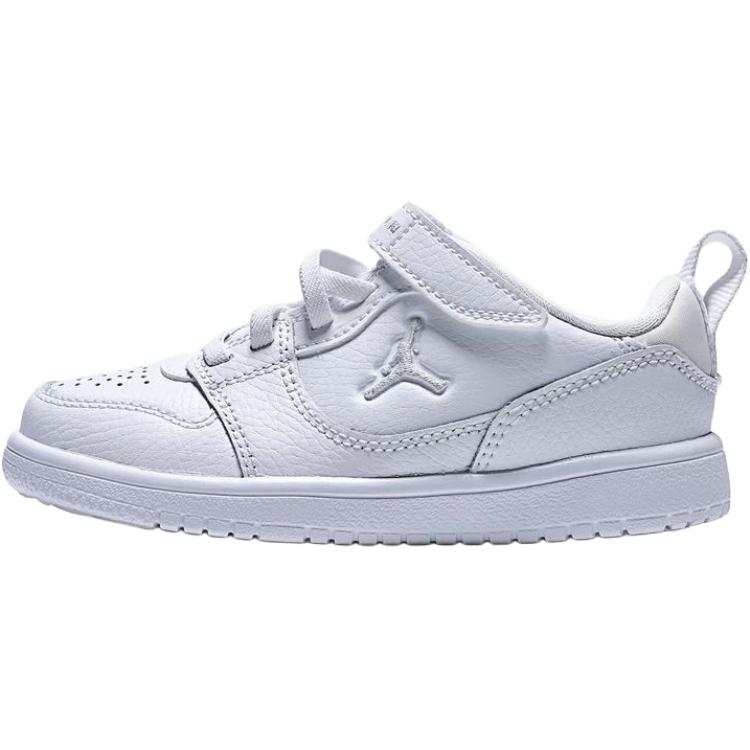 (Pre School) Jordan Court Connect Low Kids' Basketball Shoes White - Comfortable and Versatile. IQ6046-100