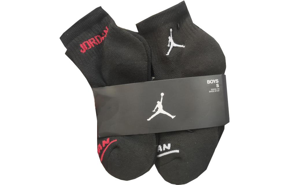 (Pre School) Jordan Kids' Black Breathable Athletic Training Ankle Socks. DC8913