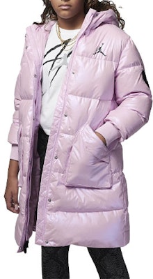 (Pre School) Jordan Kids' Pearlescent Pink Down Jacket Mid-Length Hooded Coat FB0334-640 Buy (Pre School) Jordan Kids' Pearlescent Pink Down Jacket Mid-Length Hooded Coat FB0334-640
