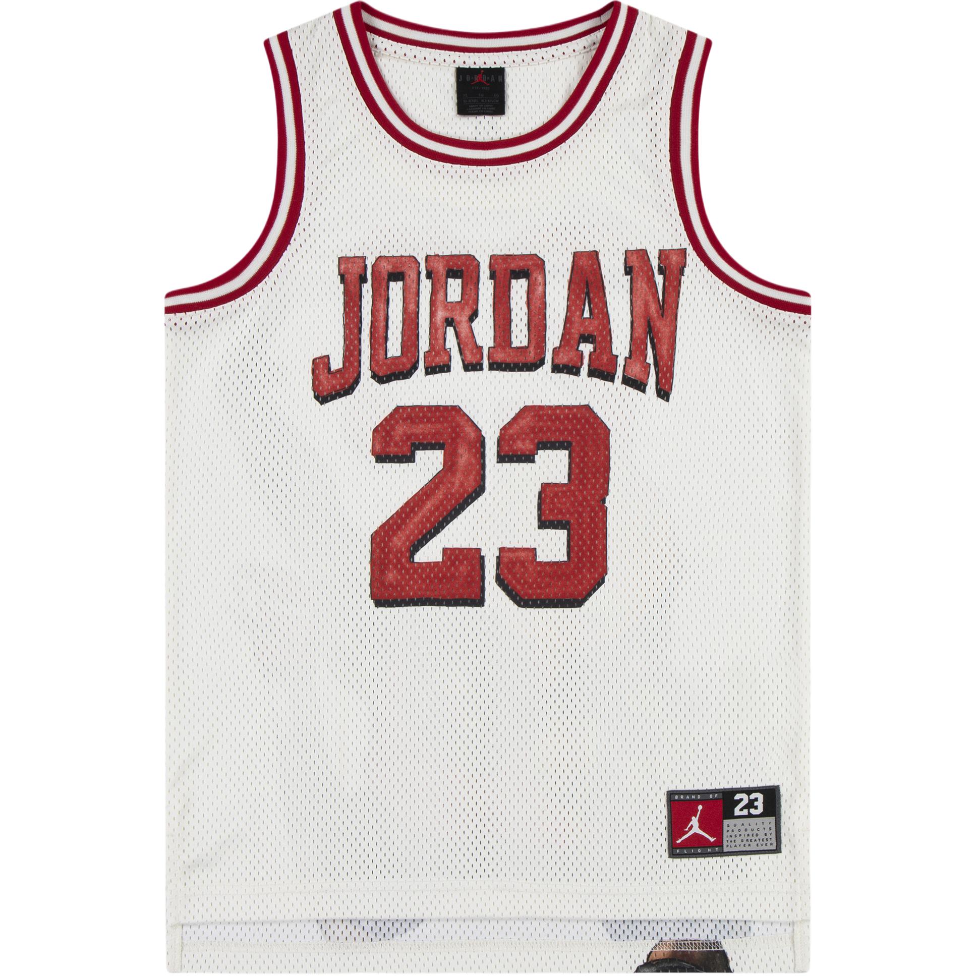 (Pre School) Jordan Kids' Sleeveless Jersey with Number and Letter Print. 95F504-782