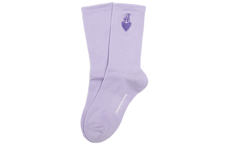 (Pre School) Kids' MLB Mid-Calf Socks 2-Pack Lavender Purple - Child Apparel 7ASOH012N-07LDL