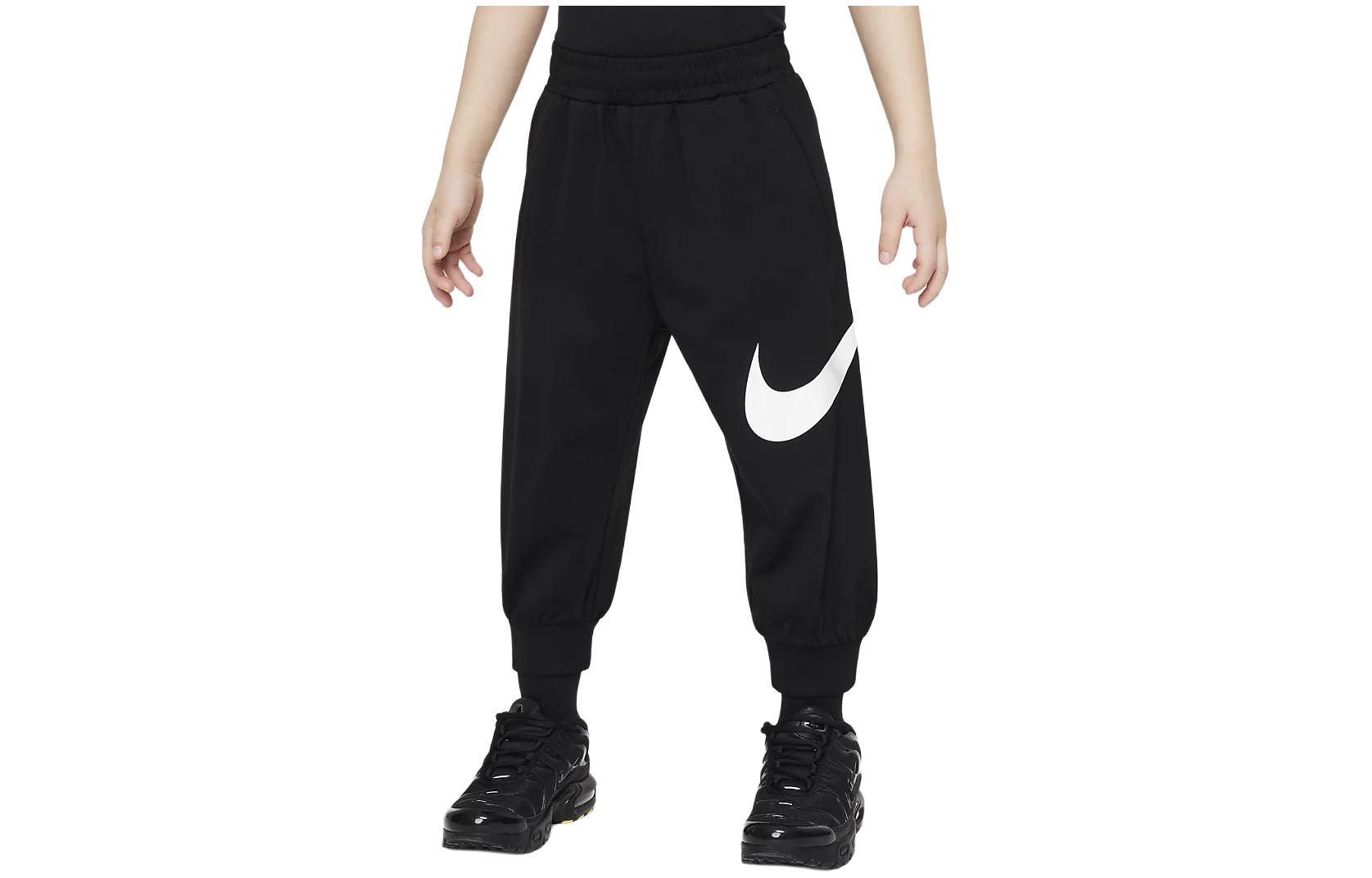 (Pre School) Kids' Nike Knit Joggers with Logo, Drawstring, Cooling, Casual Cuffed - Black HM4729-010