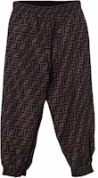 (Pre School) Kids FENDI Knit Reversible Sweatpants - Black with Print Design JUF065AJ2UF1-1FU (Pre School) Kids FENDI Knit Reversible Sweatpants - Black with Print Design JUF065AJ2UF1-1FU