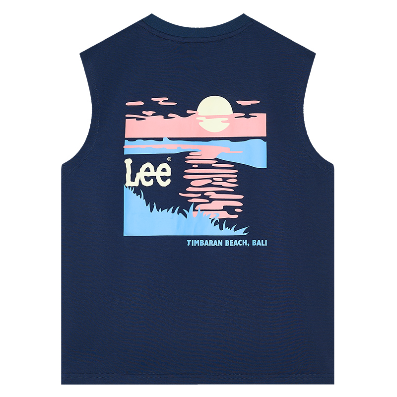 (Pre School) LEE Kids SS26 Sleeveless Antibacterial Breathable Sports Tank Top for Children LK6X1HUT1070