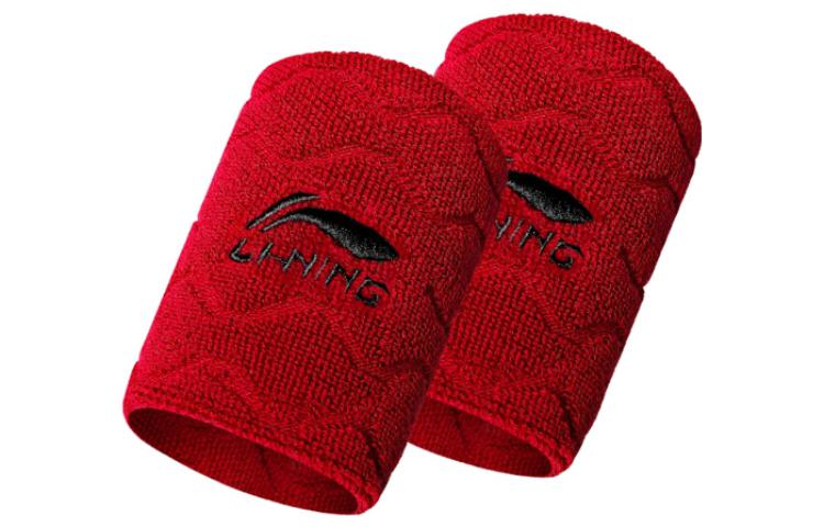(Pre School) Li-Ning Kids Red Sweat-Wicking Breathable Logo Wristband LQAN382-2 Red