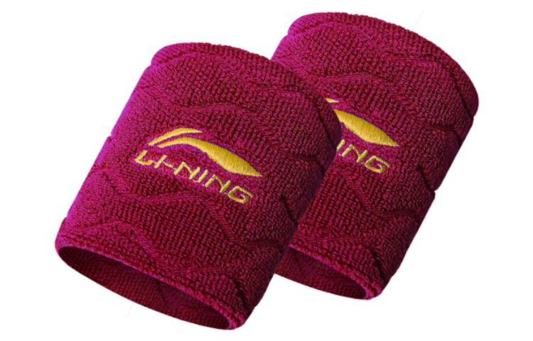 (Pre School) Li-Ning Kids Sporty Breathable Wristband - Wave Pattern Rose Red LQAN382-4 Rose Red