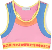 (Pre School) MARC JACOBS Kids Colorblock Sleeveless Cropped Tank Top W15660-44G (Pre School) MARC JACOBS Kids Colorblock Sleeveless Cropped Tank Top W15660-44G