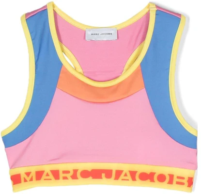 (Pre School) MARC JACOBS Kids Colorblock Sleeveless Cropped Tank Top W15660-44G Buy (Pre School) MARC JACOBS Kids Colorblock Sleeveless Cropped Tank Top W15660-44G