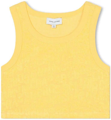 (Pre School) MARC JACOBS SS24 Yellow Kids Cropped Tank Top - Solid Color Casual Crewneck W60181577 Buy (Pre School) MARC JACOBS SS24 Yellow Kids Cropped Tank Top - Solid Color Casual Crewneck W60181577