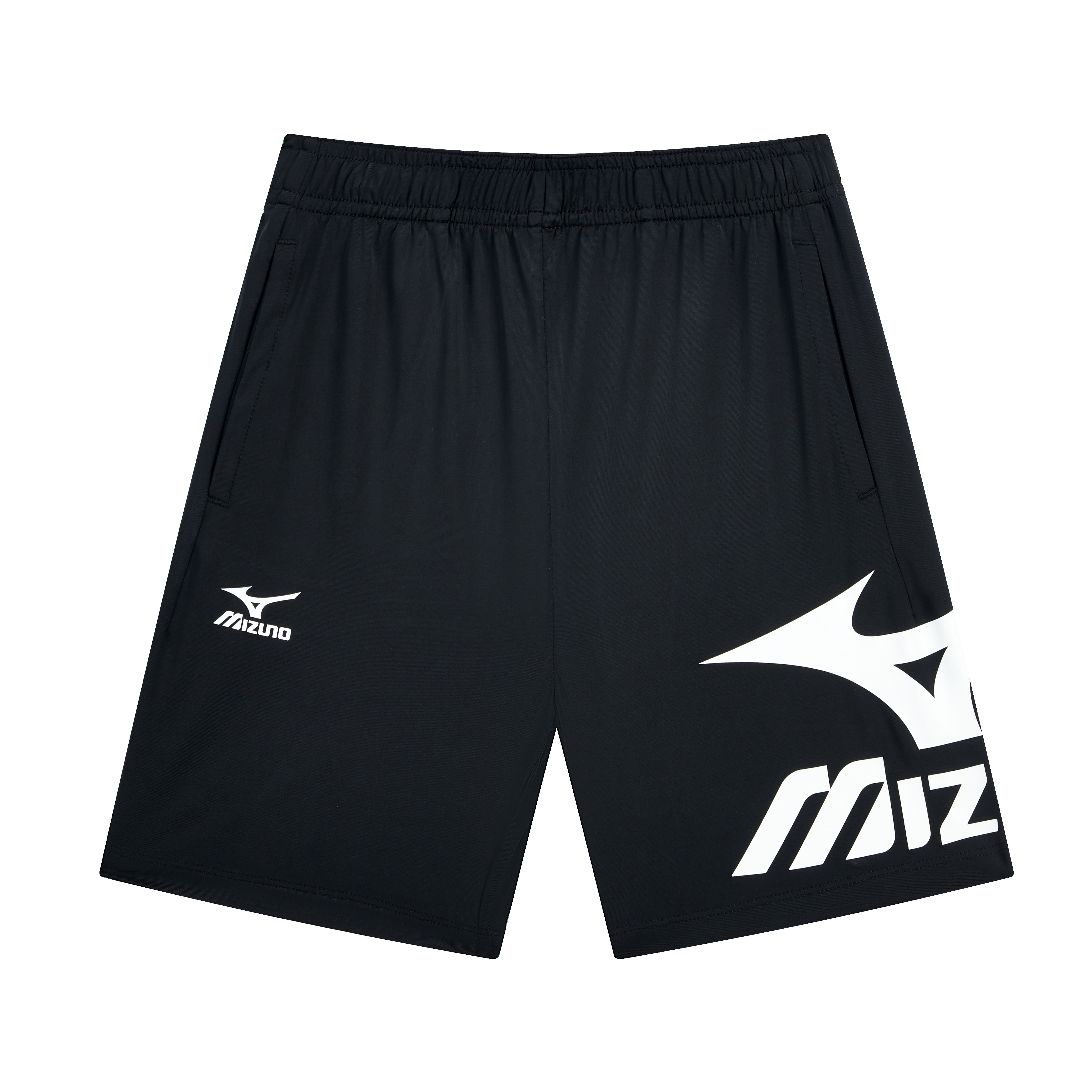 (Pre School) Mizuno Kids' Elastic Straight-Leg Shorts with Logo Print KZ24230215