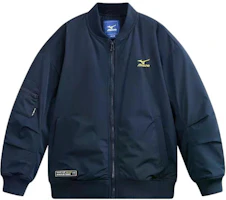 (Pre School) Mizuno Kids Baseball Jacket - Warm Casual Slim Fit for Fall/Winter MF24430172-NAVYBLUE (Pre School) Mizuno Kids Baseball Jacket - Warm Casual Slim Fit for Fall/Winter MF24430172-NAVYBLUE
