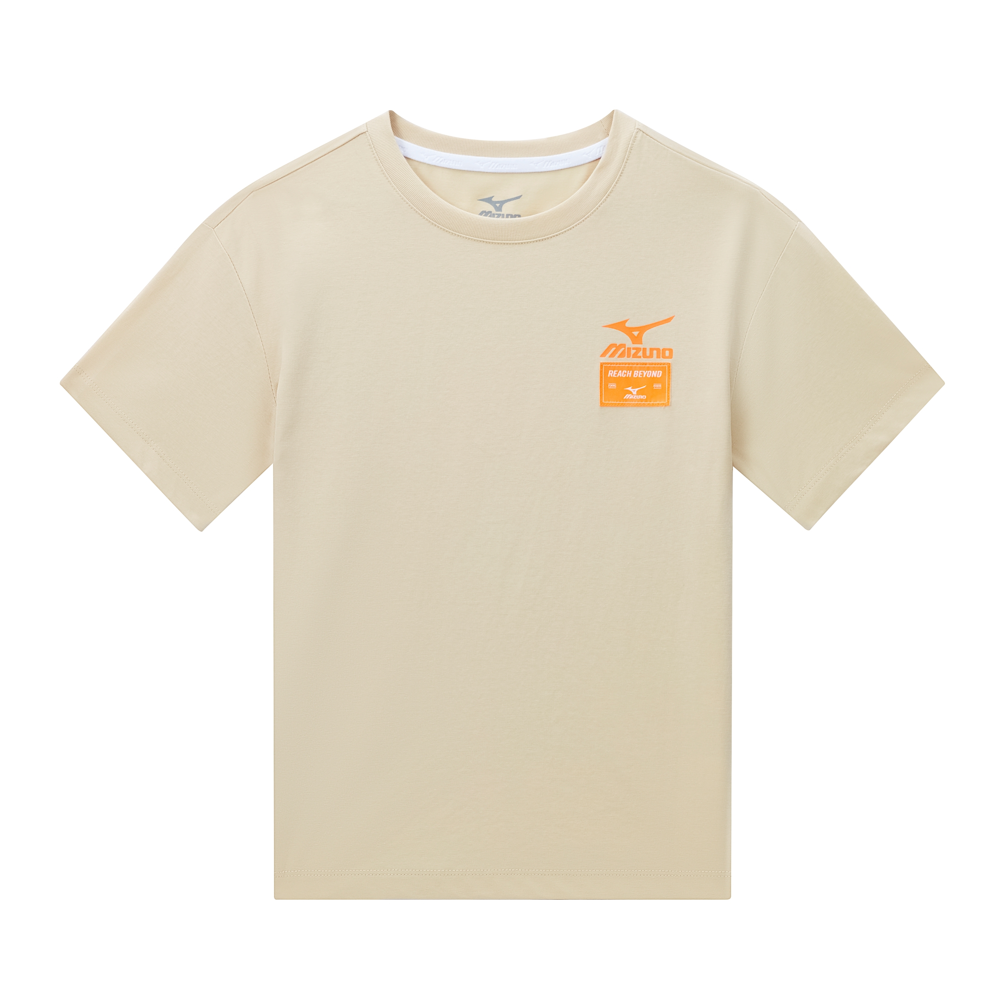 (Pre School) Mizuno Kids Retro Logo Print Crewneck Sports Tee. TX24210160