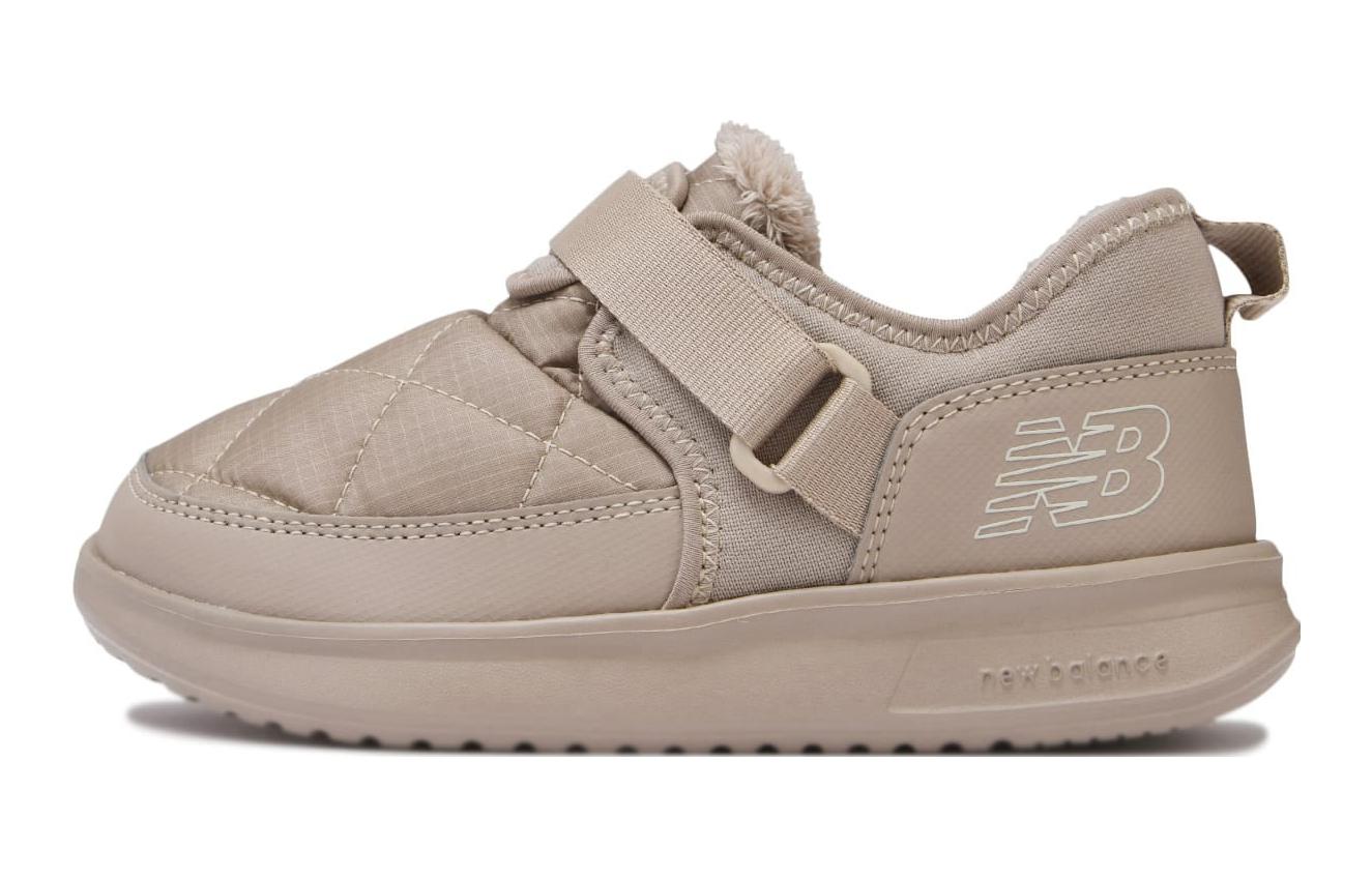 (Pre School) New Balance Kids CRVN MOC V2 Brown Casual Warm Low-Top Strap Shoes. YHMOCQT2