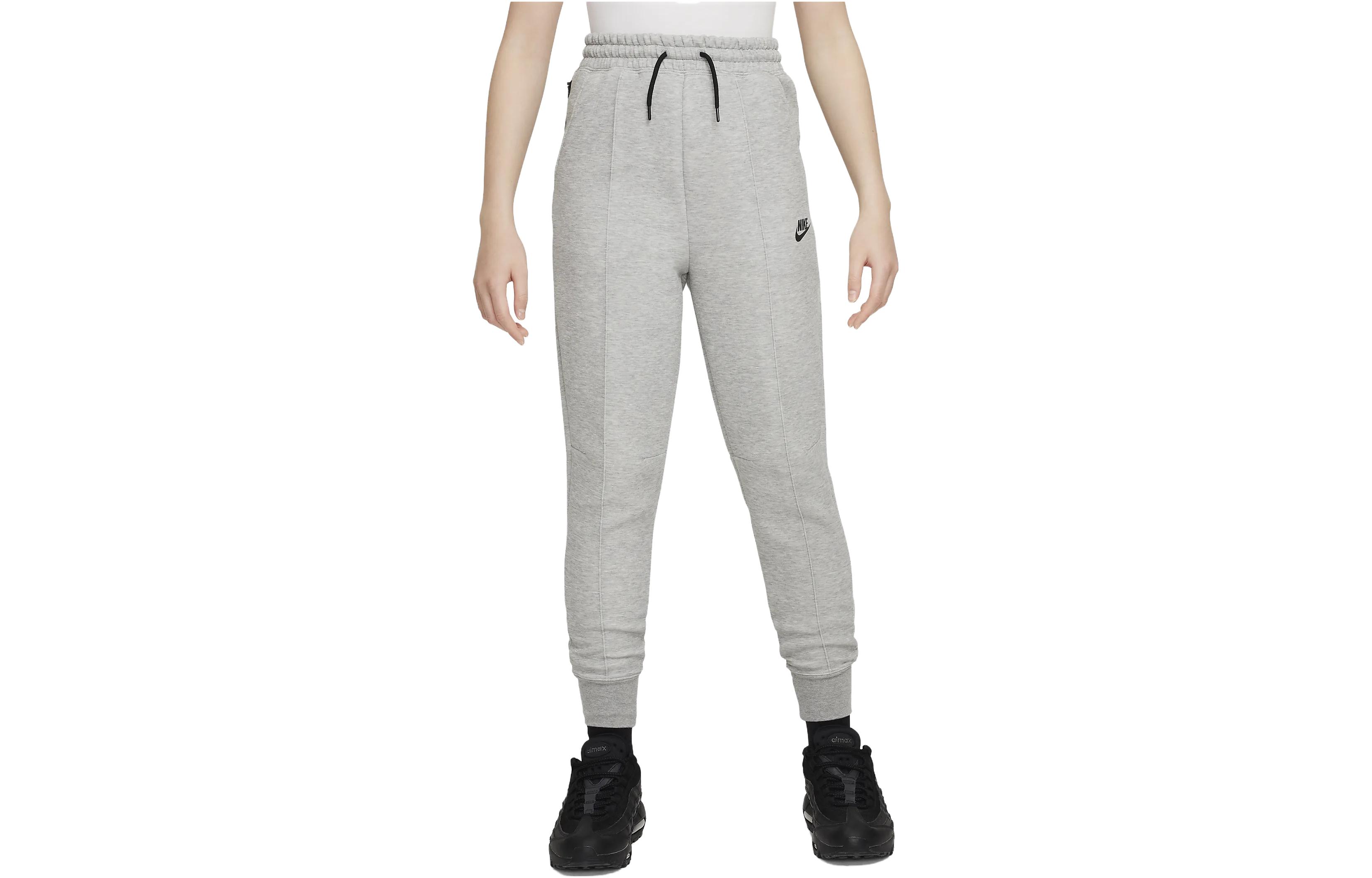 (Pre School) Nike Girls' Sportswear Tech Fleece Jogger Pants Light Grey FD2975-063
