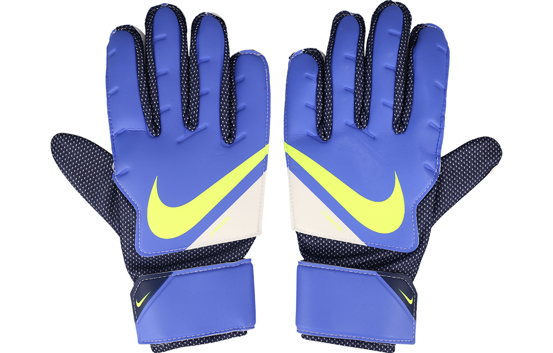 (Pre School) Nike Jr. Goalkeeper Match Youth Gloves Purple Blue Kids' Sports Goalkeeper Gloves CQ7795-501