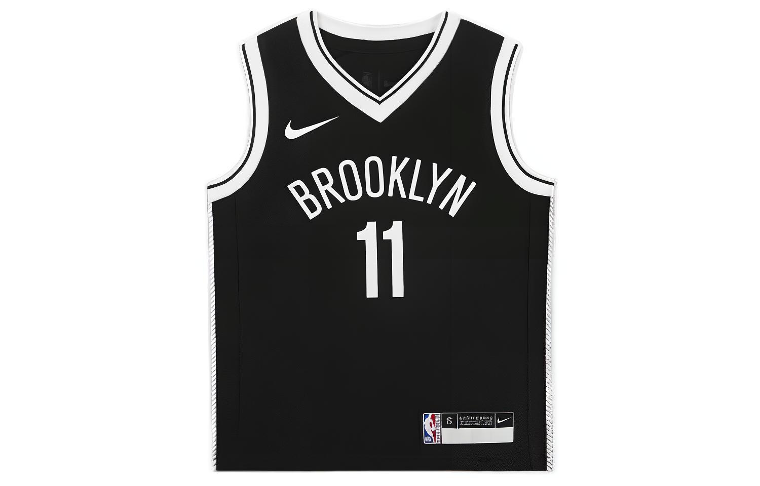 (Pre School) Nike Kids' Black V-Neck Basketball Jersey with Logo Graphic Print CZ6596-010