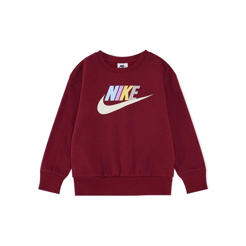 (Pre School) Nike Kids' Sweatshirt Durable, Comfortable, Stylish in Team Red. FZ6425-677