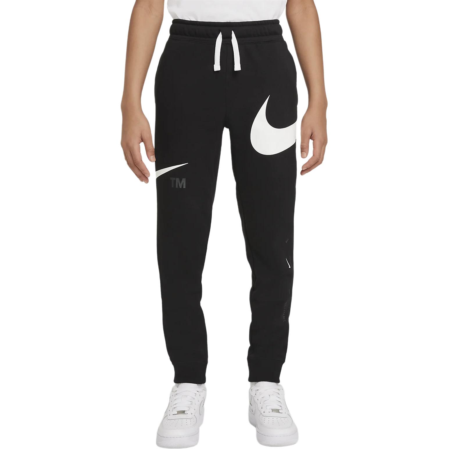 (Pre School) Nike Kids Big Logo Jogger Sweatpants Boys Black - Children's Edition DD8721-010
