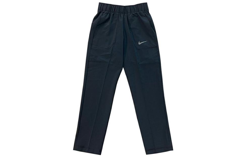 (Pre School) Nike Kids Black High-Waist Logo Print Straight-Leg Pants DN2218-010