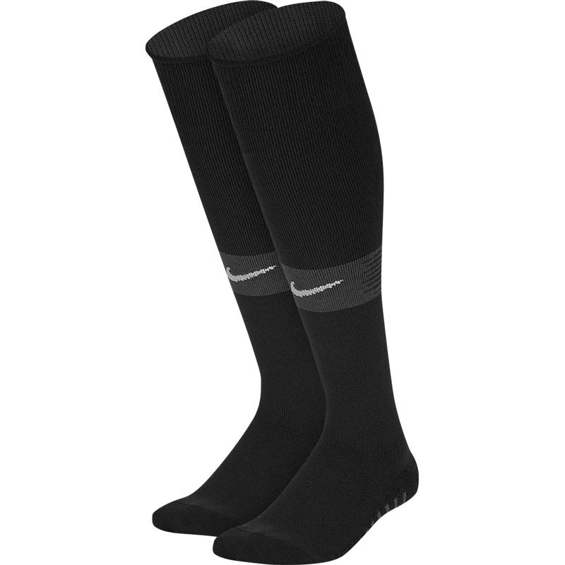 (Pre School) Nike Kids Black Mid-Calf Soccer Socks with Cushioning & Moisture-Wicking 1 Pair SX7310-010