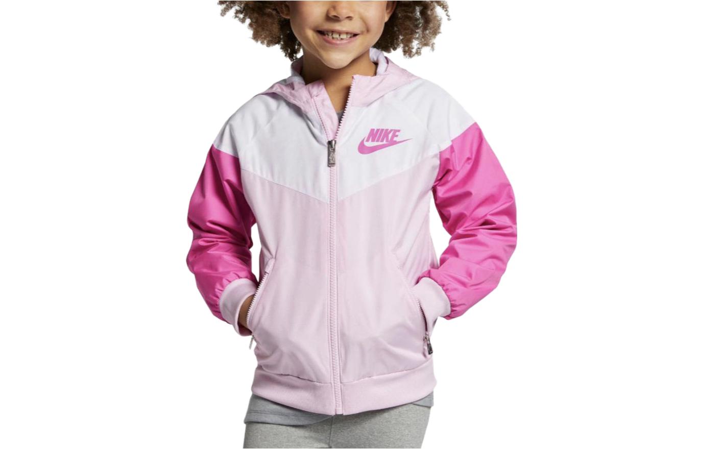 (Pre School) Nike Kids Colorblock Zip Hoodie Jacket Pink HA3307-663