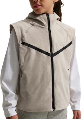 (Pre School) Nike Kids Sportswear Tech Woven Striped Logo Sleeveless Zip Hoodie Vest IF2830-236 Buy (Pre School) Nike Kids Sportswear Tech Woven Striped Logo Sleeveless Zip Hoodie Vest IF2830-236