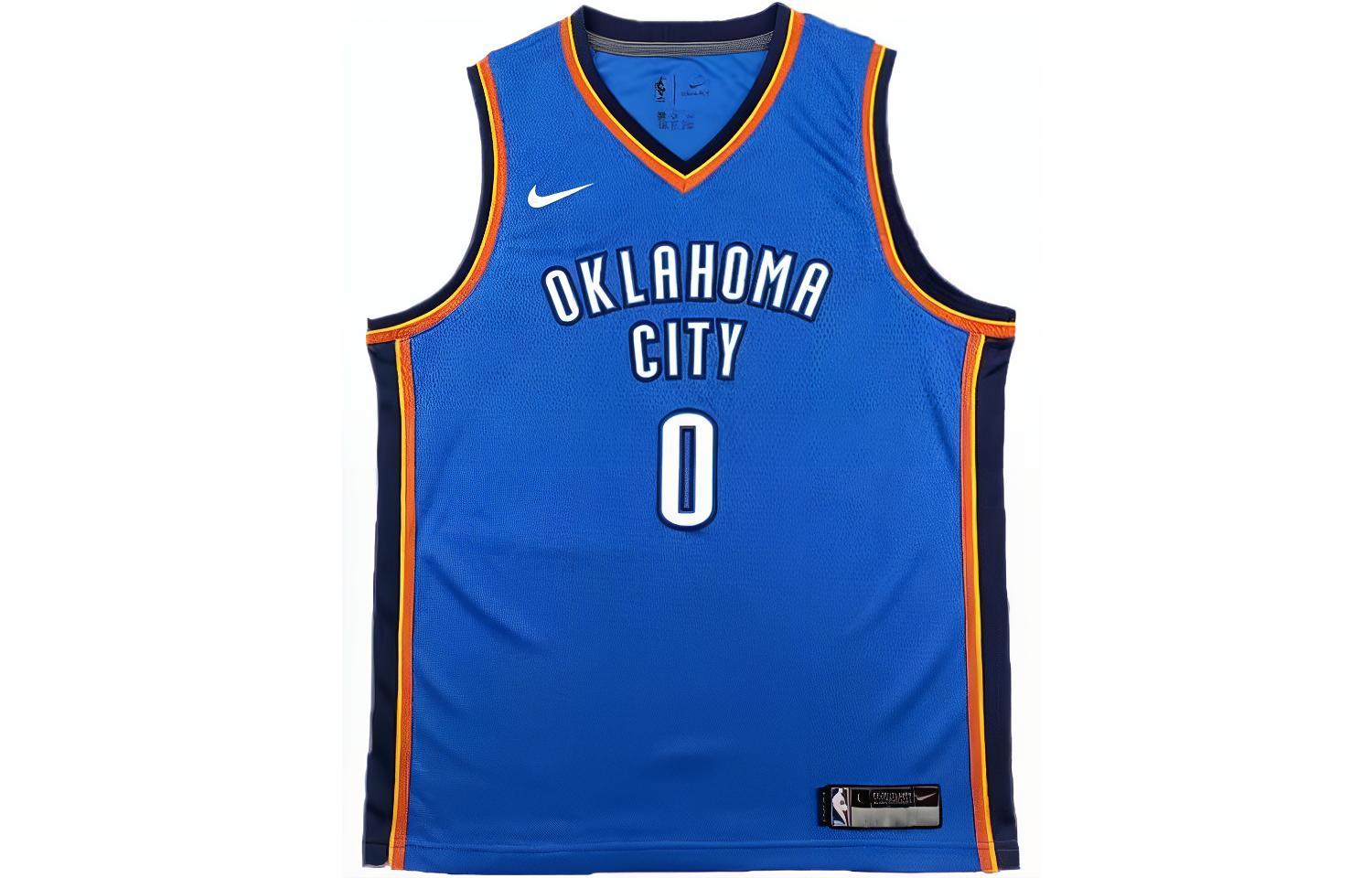 (Pre School) Nike NBA Russell Westbrook Thunder Swingman Blue Youth Jersey Tee 9Z2B7BZ2P-WESTBROOK