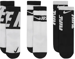 (Pre School) Nike Sportswear Infant Breathable Colorblock Socks 3-Pack Black Toddler. DO9198-010 (Pre School) Nike Sportswear Infant Breathable Colorblock Socks 3-Pack Black Toddler. DO9198-010