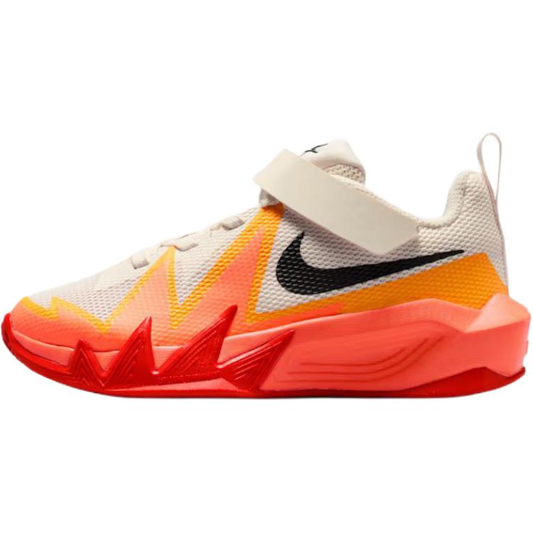 (Pre School) Nike ST Dynamite Kids Basketball Shoes Low-Top Breathable Fit Beige Orange. IH2307-100