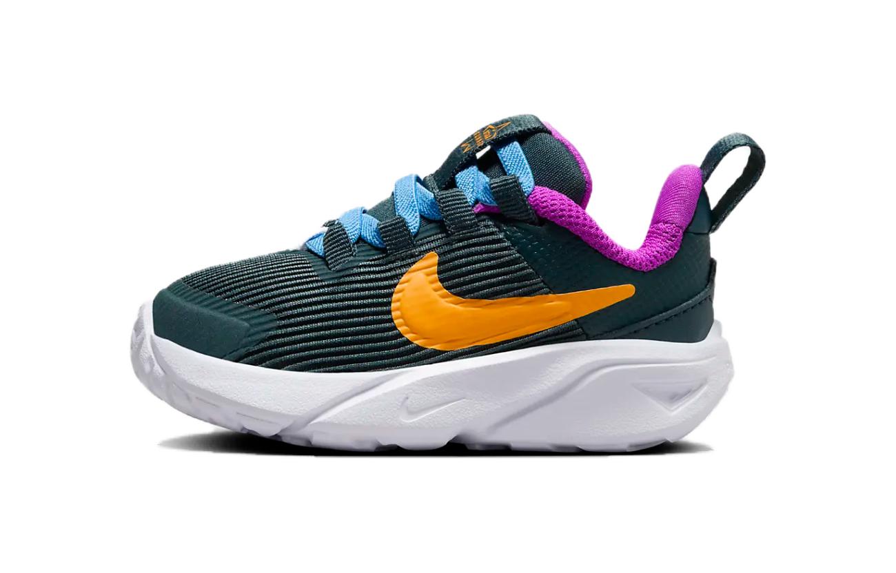 (Infant) (Pre School) Nike Star Runner 4 Shoes Deep Green - Soft, Breathable, Non-Slip Cushioning DX7616-300