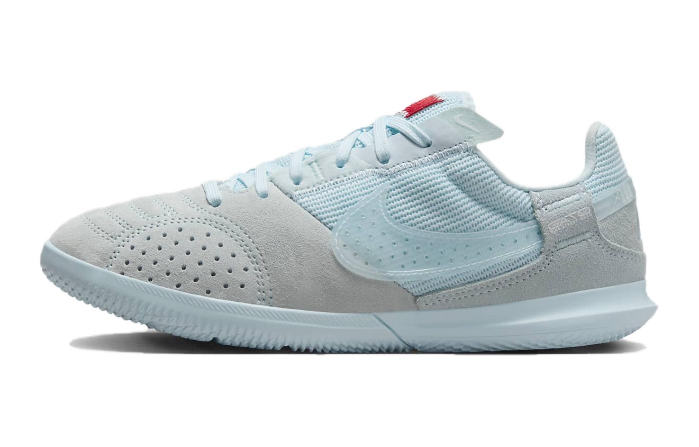 (Youth) (Pre School) Nike Streetgato Turf Soccer Shoes Gray Blue Low-top Breathable Durable DH7723-402