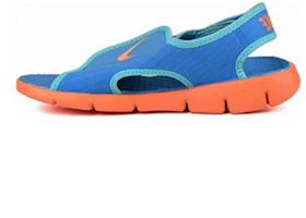 (Pre School) Nike Sunray Adjust 4 Kids' Sandals Blue Orange - Lightweight & Non-Slip 386518-418 (Pre School) Nike Sunray Adjust 4 Kids' Sandals Blue Orange - Lightweight & Non-Slip 386518-418
