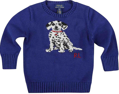 (学前) Polo Ralph Lauren儿童蓝色图案圆领长袖毛衣 323920667-001 Buy (学前) Polo Ralph Lauren儿童蓝色图案圆领长袖毛衣 323920667-001