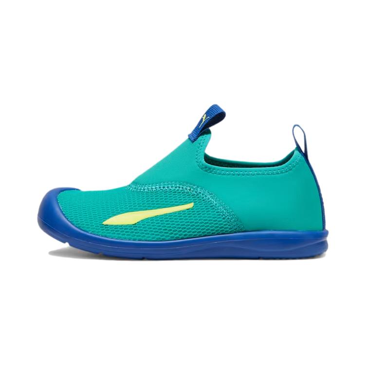 (Pre School) Puma Aquacat Kids' Lightweight Green Blue Low-Top Casual Shoes. 374860-08