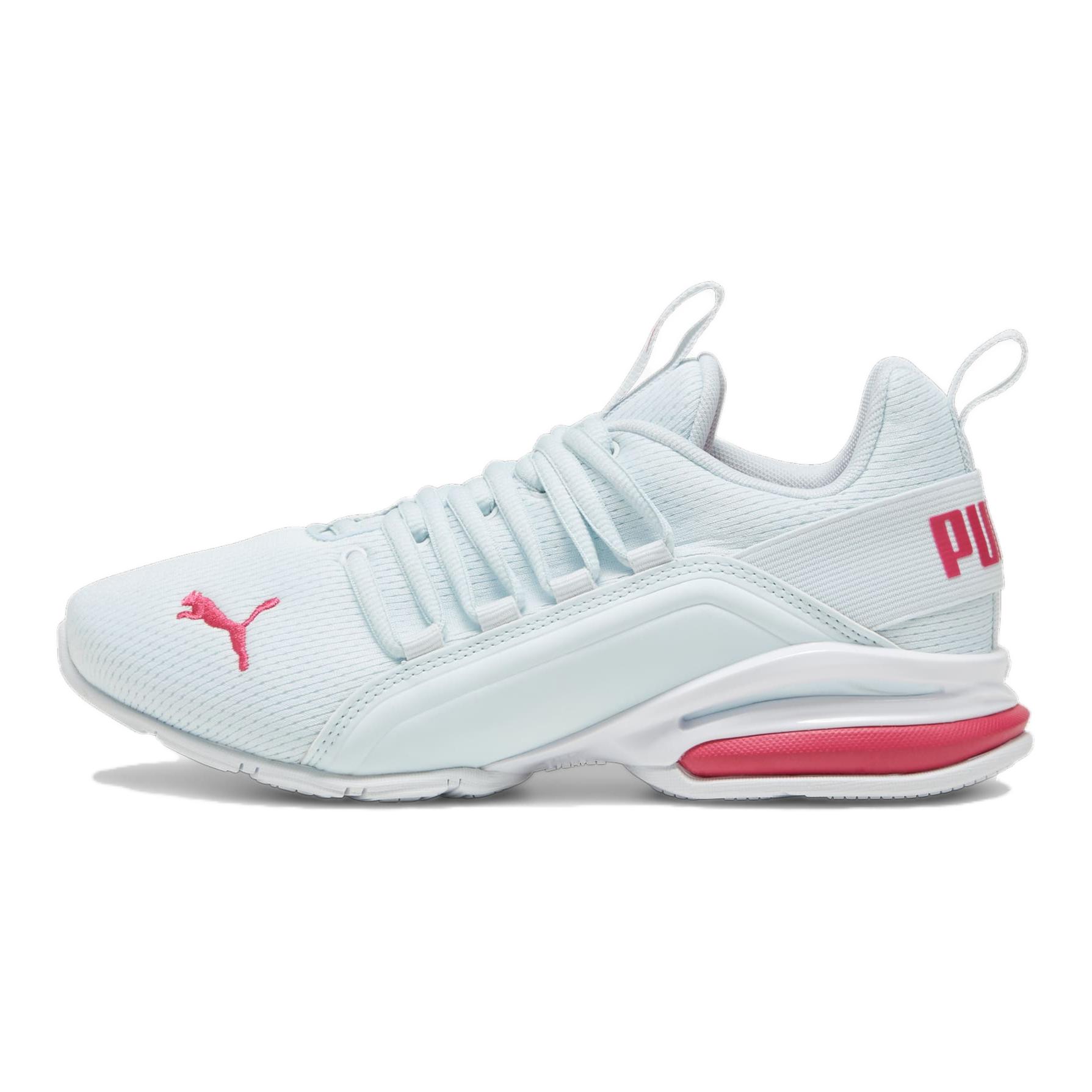 (Pre School) Puma Axelion Kids' Running Shoes White - Non-Slip, Durable, Low-Top Design. 194285-25