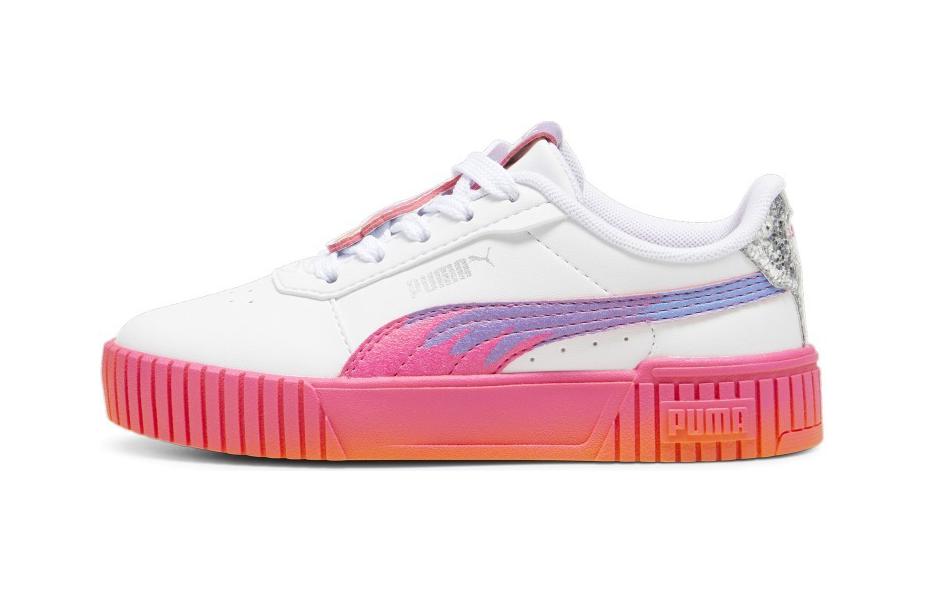 (Pre School) Puma Carina 2.0 Trolls PS Kids' Colorblock Sneakers White Pink Low-top. 396537-01