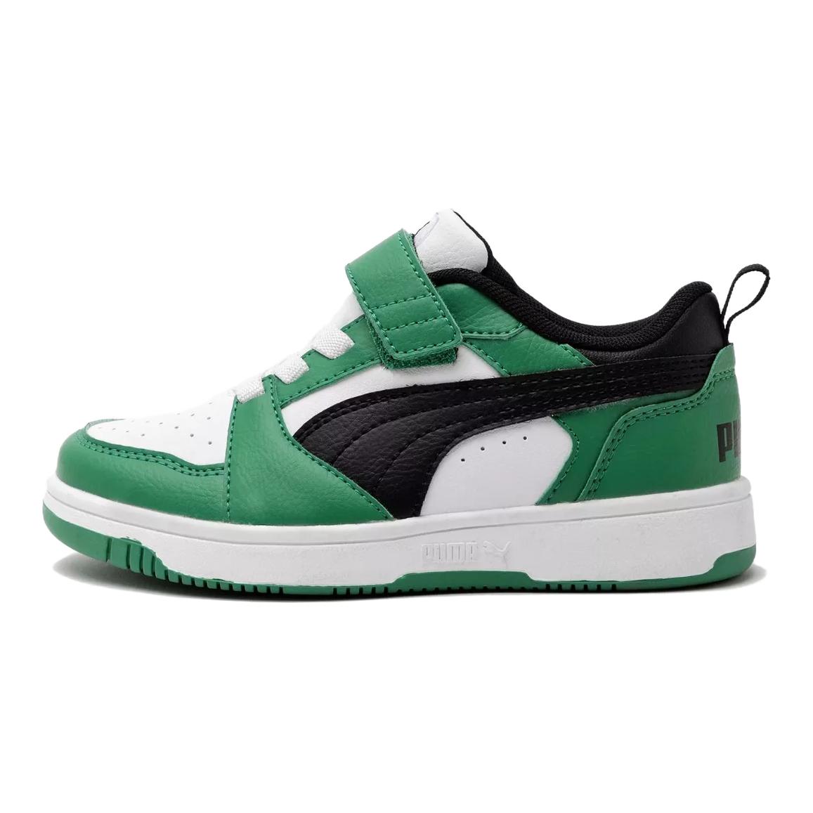 (Pre School) Puma Rebound v6 Kids' Low-Top Sneakers Green - Stylish & Durable Casual Shoes 397419-00349