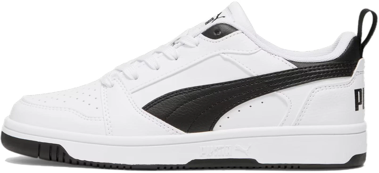 pre-school-puma-rebound-v6-lo-kids-durable-comfort-low-top-sneakers-white-black-393833-02